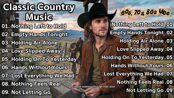 60's - 80's Classic Country Vibes - Old but Gold Music Theme Songs