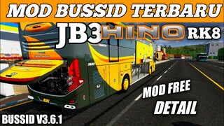 MOD BUSSID TERBARU JETBUS 3 HINO RK SUPER DETAIL | BUS SIMULATOR INDONESIA