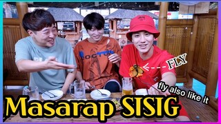 [MUKBANG] Korean guys try Filipino food "SISIG" ang sarap~♥