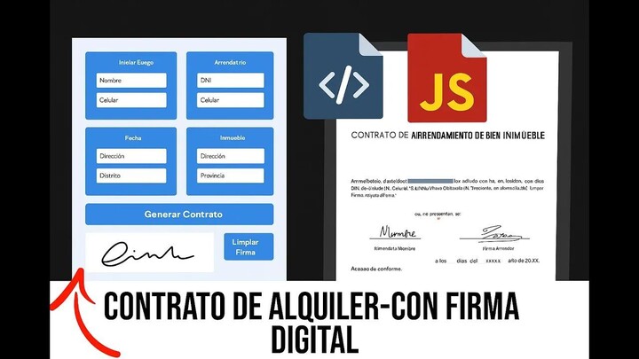 Como hacer Firmas Digitales en JavaScript | HTML + CSS + Canvas Paso a Paso