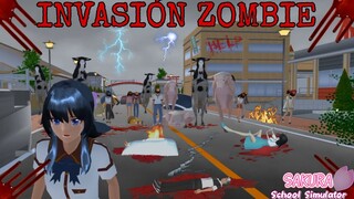 INVASIÓN ZOMBIE | Sakura School Simulator|•Mini película•|°Short film°