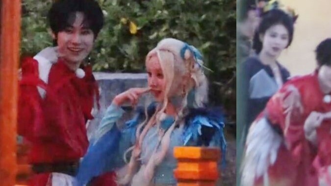 Song Yuqi taught Zhenyuan to make a "yeah" sign with her cheeks! Zhang Ge's backhand heart sign made