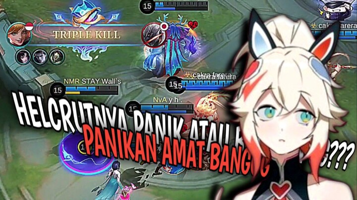 HELCRUTNYA PANIK ATAU BENERAN GG???|| REFLEKNYA BAGUS BANGET!