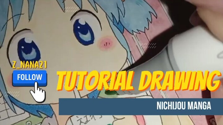 Tutorial Drawing Manga Nichijou Kawai😍