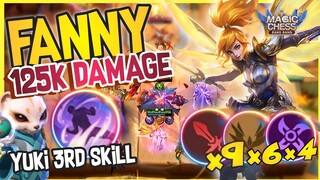 BUILD FANNY MAGIC CHESS UNSTOPPABLE 125K DAMAGE WITH YUKI 3 ! MAGIC CHESS