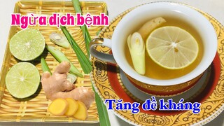 Một tách TRÀ CHANH SẢ GỪNG tăng sức đề kháng cho cơ thể phòng ngừa dịch bệnh trong giai đoạn này!