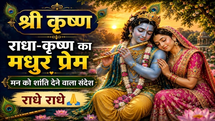 राधा-कृष्ण का प्रेम हमें क्या सिखाता है? ❤️🙏 | श्रीकृष्ण की मधुर बांसुरी