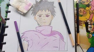 Draw Obito Uchiha 🔥