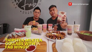 Thirstea milktea collabs with Fab Wings. Yey!