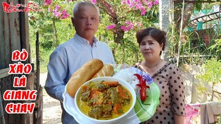 Chia Sẻ Món Bò Xào Lá Giang Chay Chua Chua Lạ Miệng Vùng Bảy Núi Của Ông Bà 5 Châu Đốc | NKGĐ