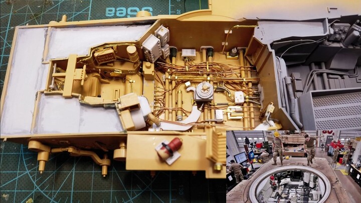 พยายามอย่างดีที่สุดเพื่อทำให้ M1A2 ใกล้เคียงกับของจริงมากที่สุด ---- Wheatfield/RMF 1/35 M1A2 ภายในเ