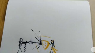 (500 halaman animasi stickman murni yang digambar tangan) Apa yang akan terjadi jika Fu Hua dan ump4