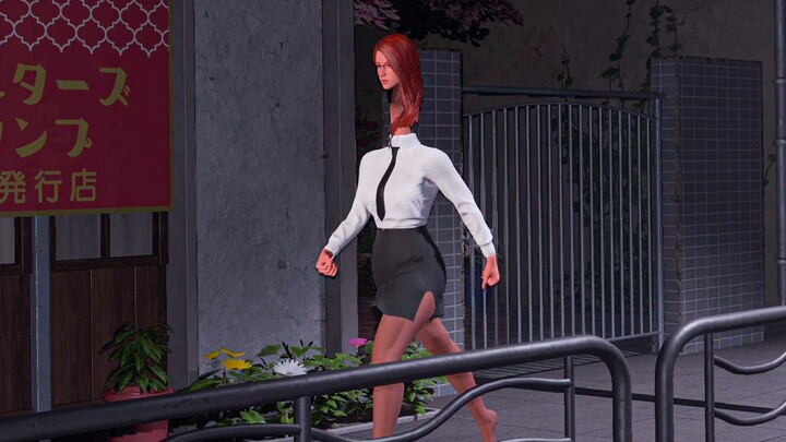 Midnight encounter with a weird girl on the road... The more I watch, the creepier it gets...