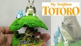 Totoro Diorama - My Neighbor Totoro - Polymer Clay Tutorial🐰🐰🍃