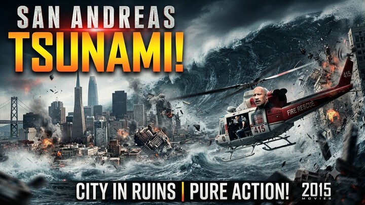 San Andreas (2015) - Massive Tsunami & City Destruction Scene | Pure Action #SanAndreas #Disaster