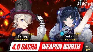 Banner WEAPON WORTH! Analisis Banner 4.0 Lyney & Yelan Plus Weapon - Meppostore.id