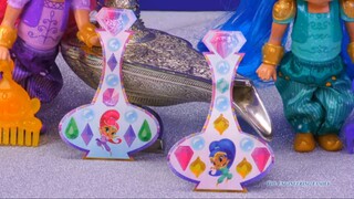Unboxing the Shimmer and Shine Dolls and Genie Bottles