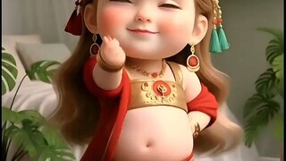 little baby girl dancing