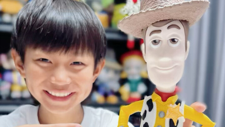 In suốt 22 giờ, cậu học sinh tiểu học tan học về nhà say sưa tự tay làm mô hình Woody trong Toy Stor