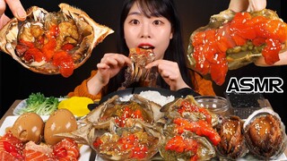 ASMR MUKBANG| 밥도둑 장특집🦀 직접 만든 간장게장, 전복, 새우, 연어장 먹방 & 레시피 MUKBANG SEAFOOD KOREAN POPULAR FOOD EATING