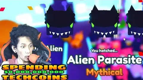 Spending 50,000,000,000 Tech Coins For Alien Pets In Pet Simulator X | Roblox | Tagalog