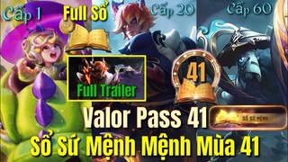 Sổ Sứ Mệnh Mệnh Mùa 41 Full Trailer, 3 Cấp Độ - Trang Phục Mới Wisp, Zill & Errol Huyết Thủ Tu La