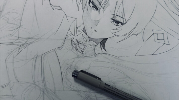 Làm sao dùng cùng một cây bút kim để vẽ ra màu tương phản?