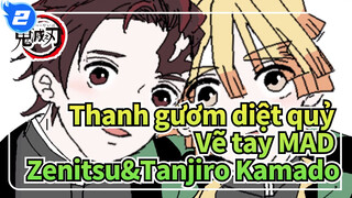 [Thanh gươm diệt quỷ|Vẽ tay MAD]Zenitsu&Tanjiro Kamado Nakimushi_2