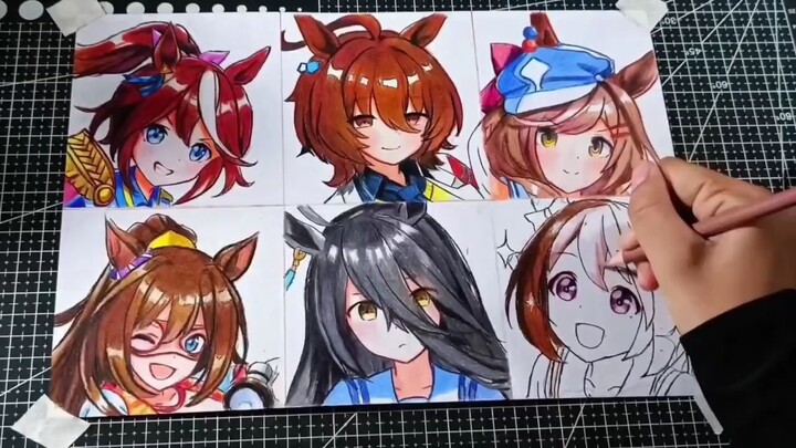 Coloring Spesial week dari Uma musume [ Simple art ] (≧▽≦)🍫