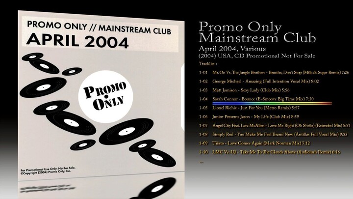 Promo Only Mainstream Club; April 2004 (2004) Various [CD Promotional Not For Sale]