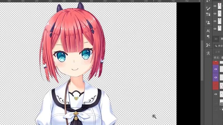 [Fan Live2D Model Demonstration] The Oni Princess Guarding White Island - Kamiyama Shiki Live2D