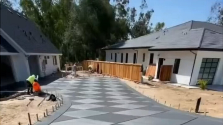 Exposed concrete brings a high-end vibe to cement floors!