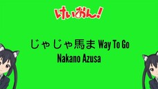 jajauma Way To Go ( Kanji / Romanji / Indonesia )