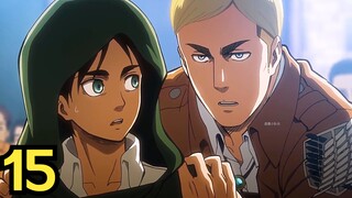 15: Hange and Alan talked about Titans all night, and the two Titans raised by Hange were deliberate
