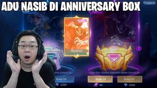 TOP UP DI SEMUA AKUN BUAT ADU NASIB DI ANNIVERSARY BOX! MOONTON TERLALU BERCANDA! MOBILE LEGEND