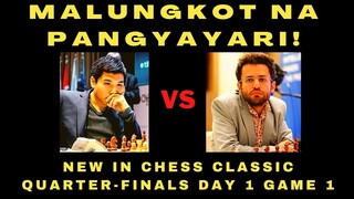 MASAKLAP NA PANGYAYARI! WESLEY SO VS ARONIAN! New in Chess Classic | Quarter-finals Day 1 Game 1