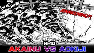 PERTARUNGAN DAHSYAT AWAKENING HAKI AKAINU VS AOKIJI FULL FIGHT HARI KE 10 - ONE PIECE EPS 5