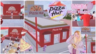 PIZZA HUT 🍕🍕 (Tutorial & Review ) 🌸 SAKURA SCHOOL SIMULATOR