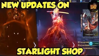 NEW UPDATES ON STARLIGHT SHOP | Mobile Legends: Bang Bang!