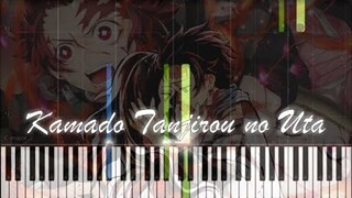 Demon Slayer: Kimetsu no Yaiba EP 19 || Kamado Tanjirou no Uta (Piano Tutorial)