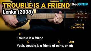 Trouble Is a Friend - Lenka (2008) Easy Guitar Chords Tutorial with Lyrics