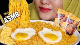 ASMR MIE MEEJU CHEESE || MIE INDONESIA PERTAMA YANG FULL KEJU || GIVEAWAY|| asmr mukbang indonesia