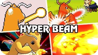 Pokémon Game : Evolution of Dragonite Hyper Beam (1996 - 2020)