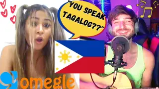 Singing Filipino Songs 😍 "I LOVE YOU" (Omegle PHILIPPINES) Reactions OPM