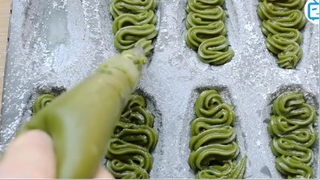 Bánh bông lan matcha #food