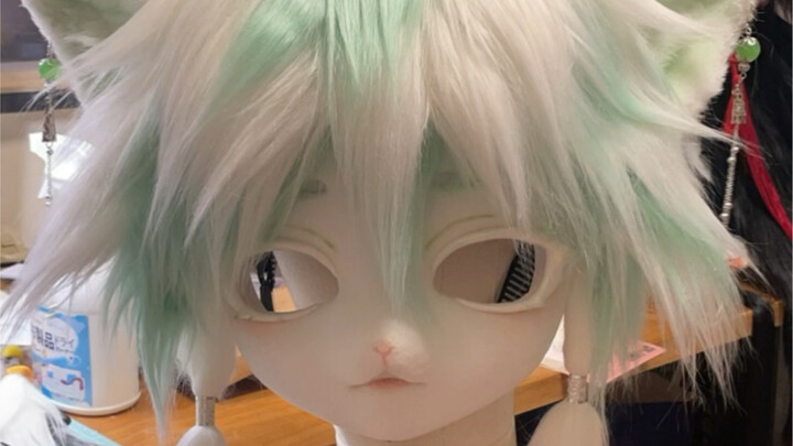 It’s a custom-made, handsome four-eared baby. Halfway done!