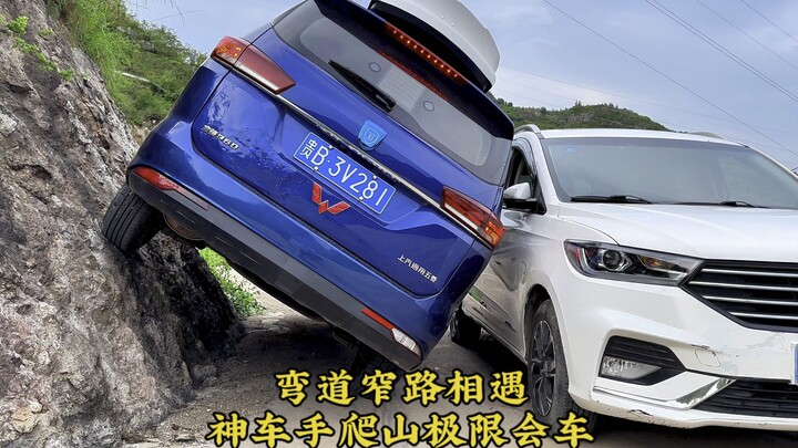 This driver can actually navigate mountain roads and pass oncoming vehicles!