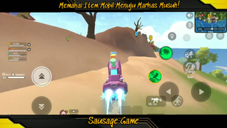 Sausage Game Memakai Item Mobil Menuju Markas Musuh!