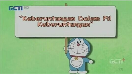 doraemon keberuntungan dalam pil keberuntungan dub indo