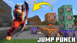 Jump Punch in Minecraft using Command Blocks